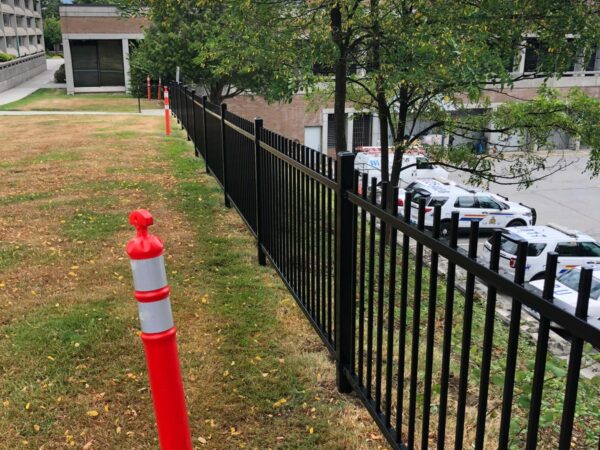 Iron Wrought Fence Installation